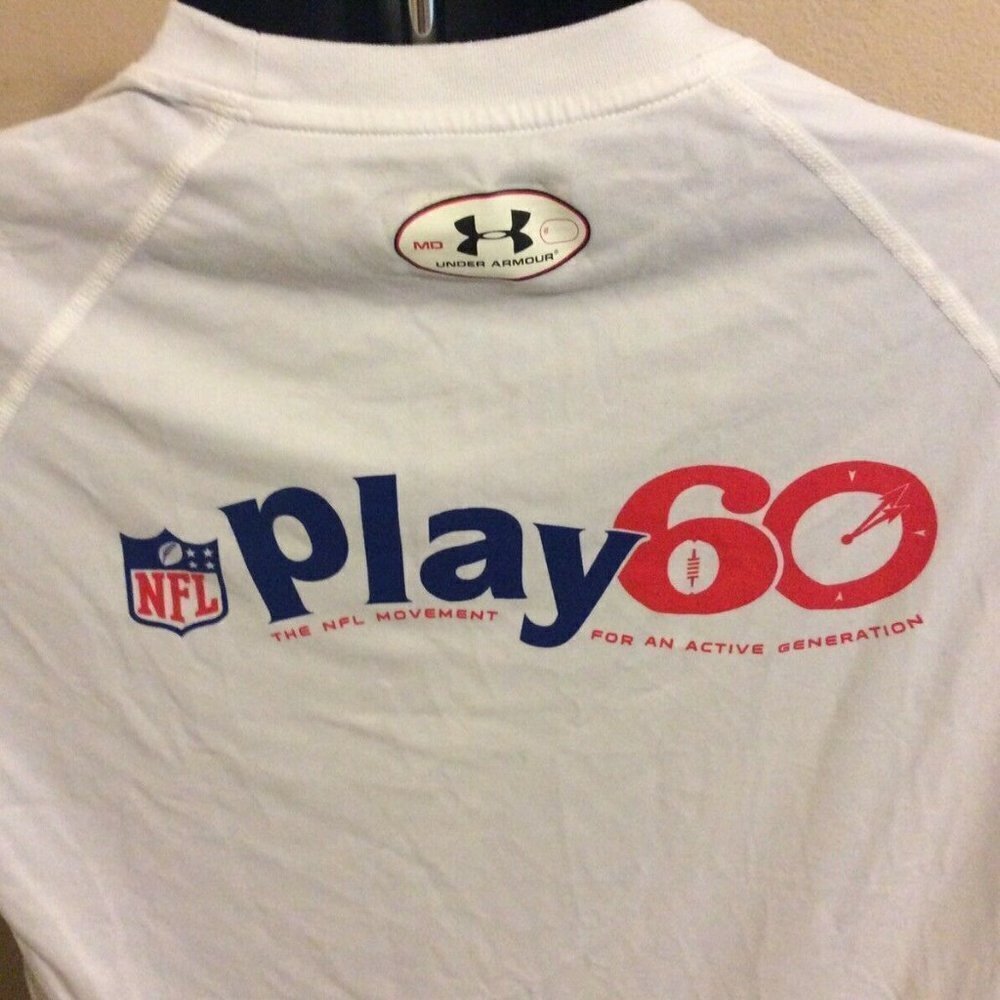 Under Armor NFL Play 60 Heatgear Shirt sz Medium - Picture 9 of 11